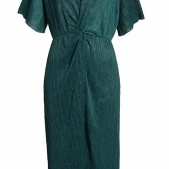 All in Favor Dolman Plissé Midi Dress - Picture 1 of 2